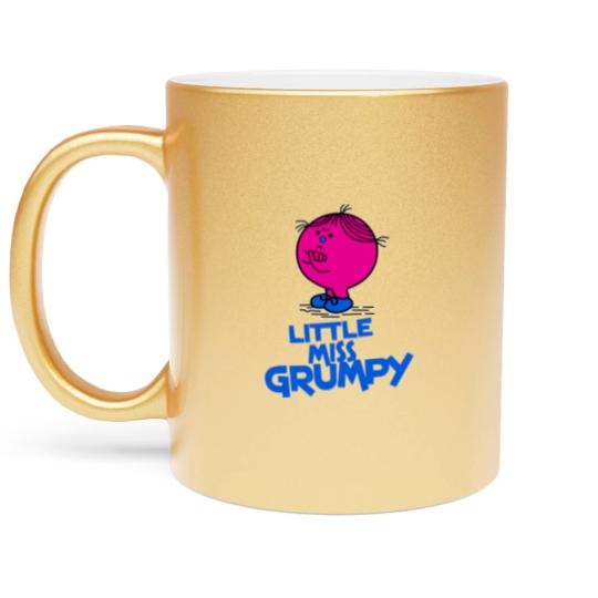 Discover angry little Miss Grumpy Metallic Mugs
