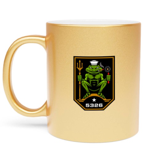 Discover US Navy SEAL Freddie Frog 5326 Metallic Mugs