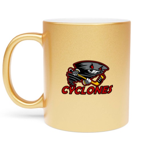 Discover Cyclones Hockey Logo - Cyclones Hockey - Metallic Mugs