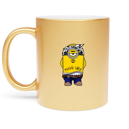 Discover Minion Thug Life - 90s Rap And The Minions - Metallic Mugs