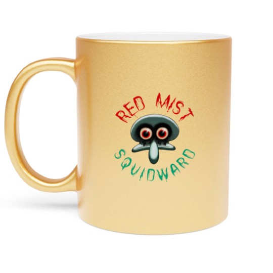 Discover Red Mist Squidward - Scary - Metallic Mugs