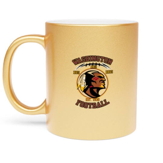 Discover Washington Football Red Classic Metallic Mugs Metallic Mugs