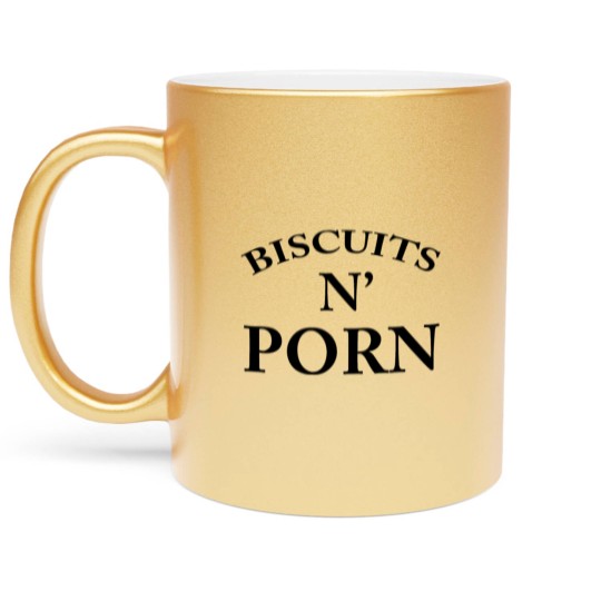 Discover BISCUITS N PORN Metallic Mugs
