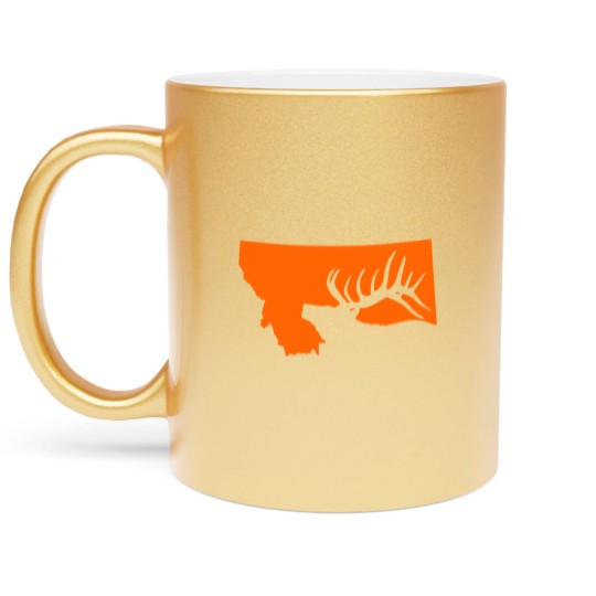 Discover Montana Elk Hunting Metallic Mugs