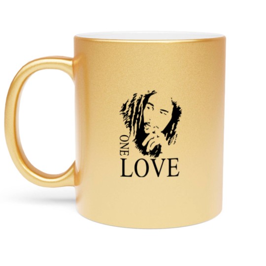 Discover One Love Bob Marley Metallic Mugs, The Legend Metallic Mugs