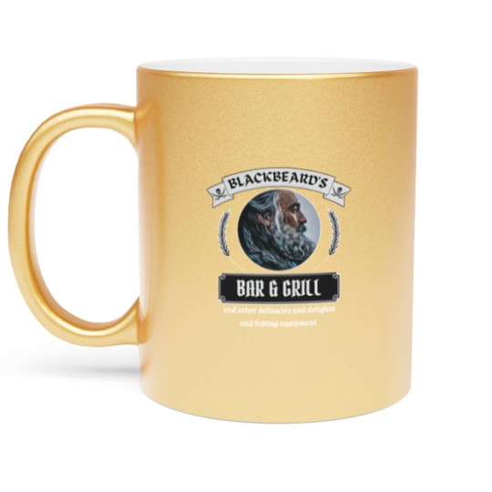 Discover Blackbeard's Bar and Grill Metallic Mugs/Our Flag Means Death