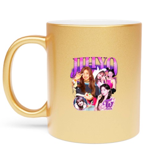 Discover Twice Jihyo Retro Bootleg Metallic Mugs - Twice Metallic Mugs - Kpop Metallic Mugs - Kpop Merch