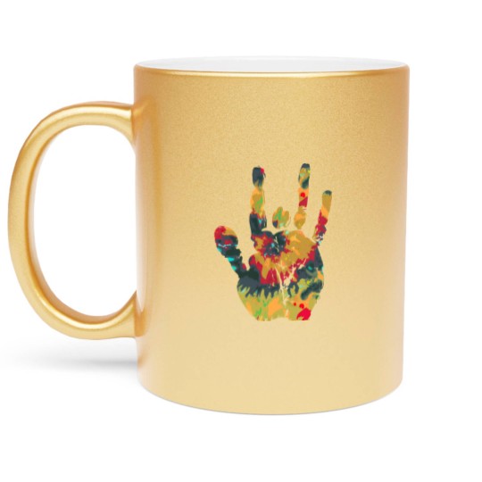 Discover Tie Dye Jerry Vintage - Jerry Garcia Hand - Metallic Mugs