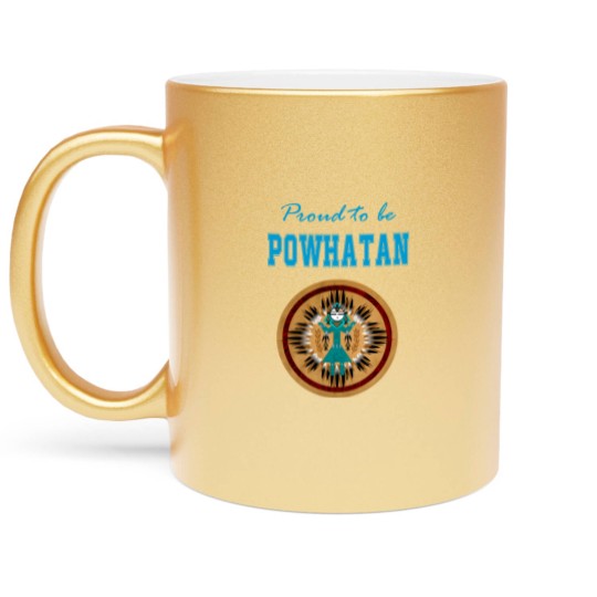 Discover Native American Powhatan Spirit - Powhatan Spirit - Metallic Mugs