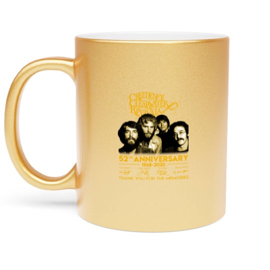Discover 52 Years Creedence Clearwater Revival Metallic Mugs