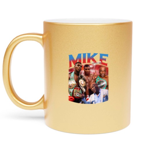 Discover Vintage Mike Tyson Iron Mike Metallic Mugs