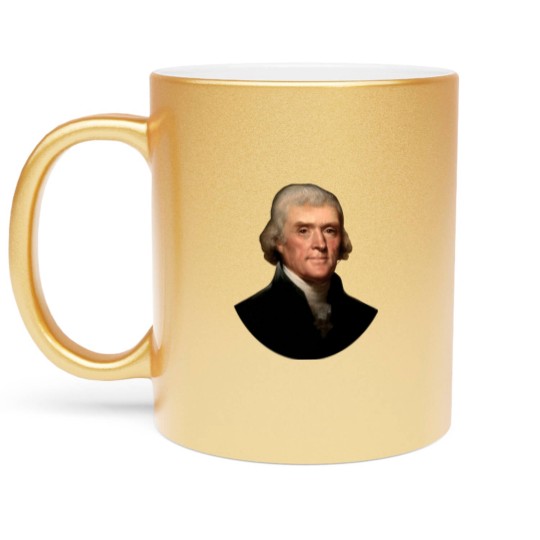 Discover Thomas Jefferson - Thomas Jefferson - Metallic Mugs