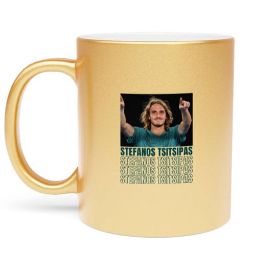 Discover stefanos tsitsipas Classic Metallic Mugs