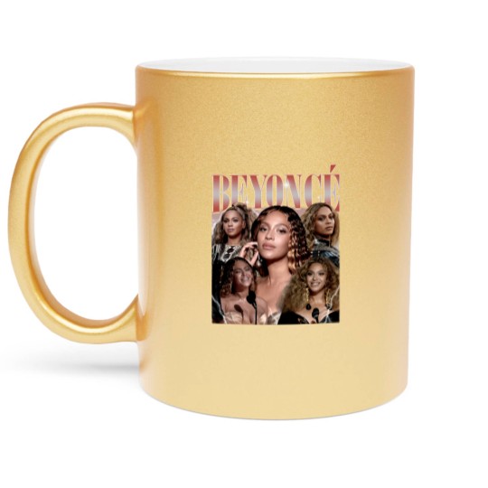 Discover Renaissance Beyonce 90s Vintage Metallic Mugs, Beyonc Fan Metallic Mugs