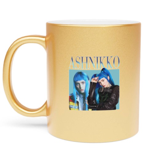 Discover Ashnikko Metallic Mugs American Singer Pop Hip Hop Vintage Metallic Mugs