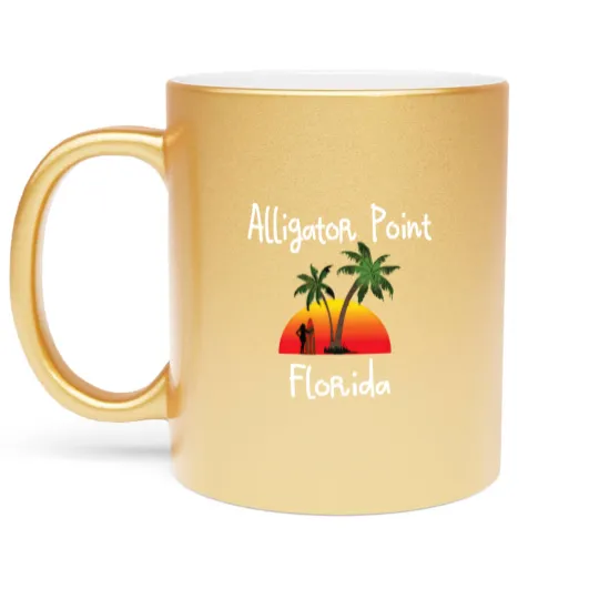 Discover Alligator Point Florida Metallic Mugs