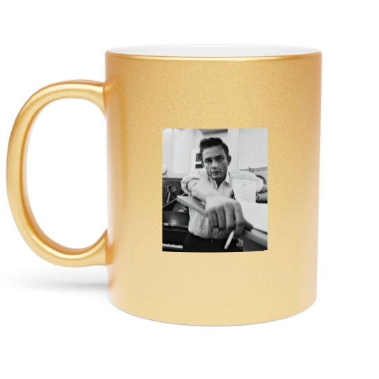 Discover Johnny Cash Retro Metallic Mugs