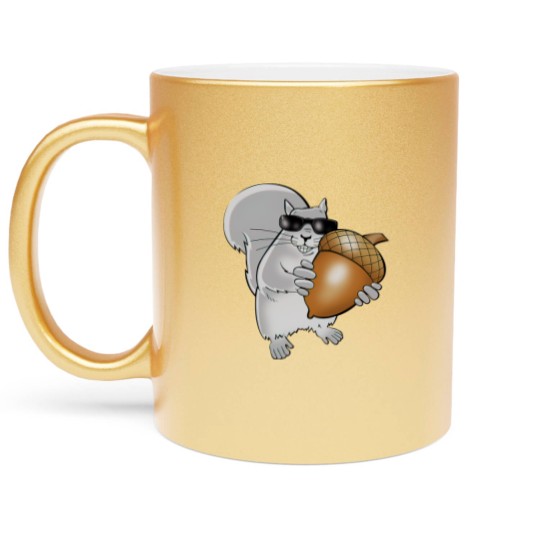Discover blind squirrel Metallic Mugs