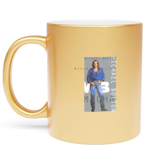 Discover Vintage 90's Michael Bolton 1994 Concert Band Metallic Mugs Tour Metallic Mugs