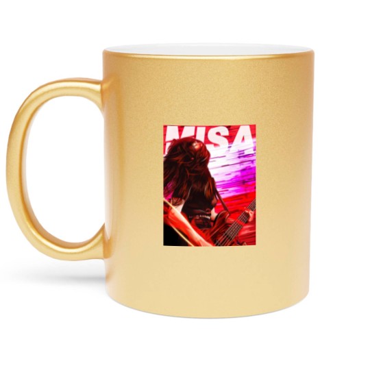 Discover MISA BAND-MAID LIVE BANGER - Bandmaid - Metallic Mugs