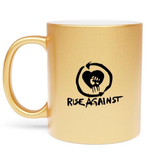 Discover rise love against Metallic Mugs