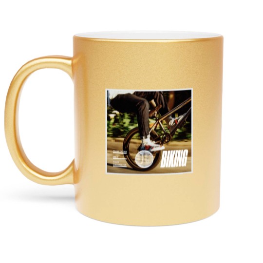 Discover Biking Frank Ocean Jay-Z Tyler The Creator Song Graphic Metallic Mugs Metallic Mugs