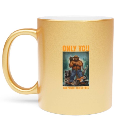 Discover smuky the bear - only you can prevent forest fires Classic Metallic Mugs