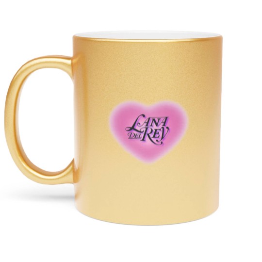Discover Lana Del Rey Metallic Mugs (Pink Heart), Born To Die Metallic Mugs