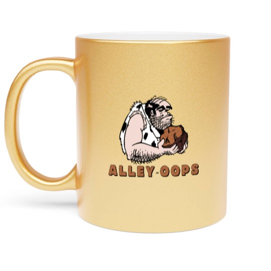 Discover Bowling Alley Oops Metallic Mugs