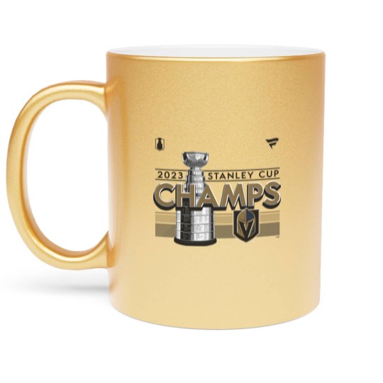 Discover Las Vegas hockey team Fanatics 2023 Golden Knights Metallic Mugs Gift For Fans
