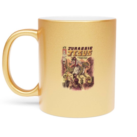 Discover JURASSIC JESUS Metallic Mugs