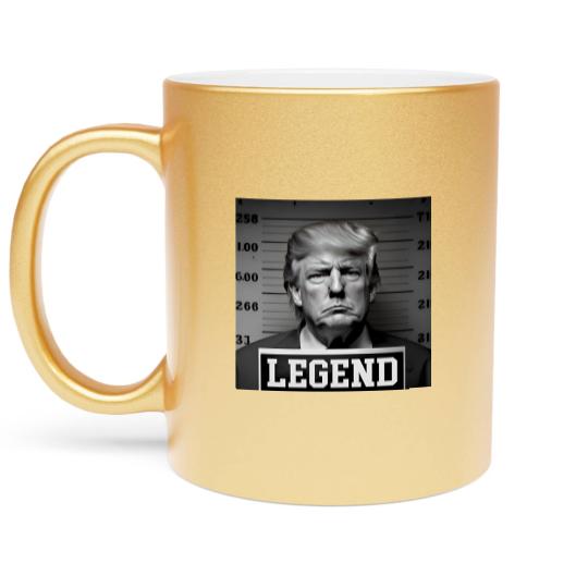 Discover Donald Trump Mug Shot Legend Metallic Mugs, Donald Trump Metallic Mugs