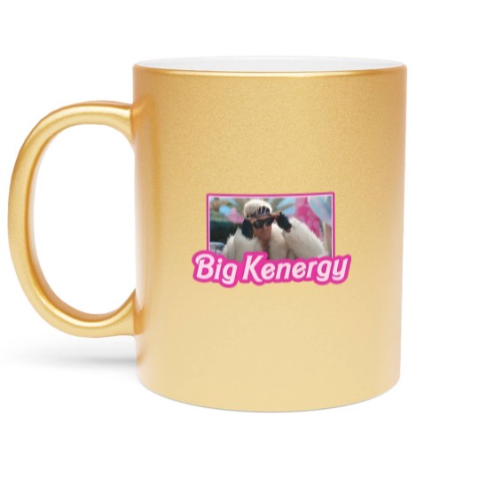 Discover I am Kenough Big Kenergy Metallic Mugs, Barbie Inspired Metallic Mugs