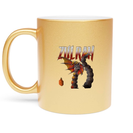 Discover Vintage Zulrah (Magma) Old School RuneScape Metallic Mugs