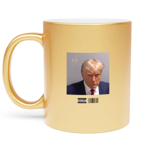 Discover Donald Trump Mugshot Metallic Mugs