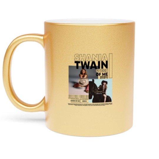 Discover Shania Twain Metallic Mugs, Queen Of Me Tour 2023 Metallic Mugs, Country Music Singer Metallic Mugs