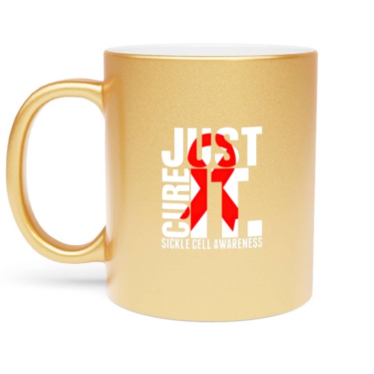 Discover Just Cure It Sickle Cell Awareness Metallic Mugs Metallic Mugs