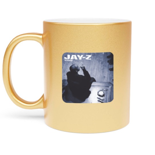 Discover Jay Z Album Cover Graphic Metallic Mugs Metallic Mugs