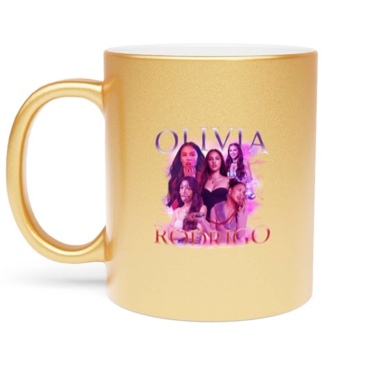 Discover Olivia Rodrigo Vintage Metallic Mugs, Olivia Rodrigo Y2k Clothing For Fan, Vintage Olivia Rodrigo Metallic Mugs