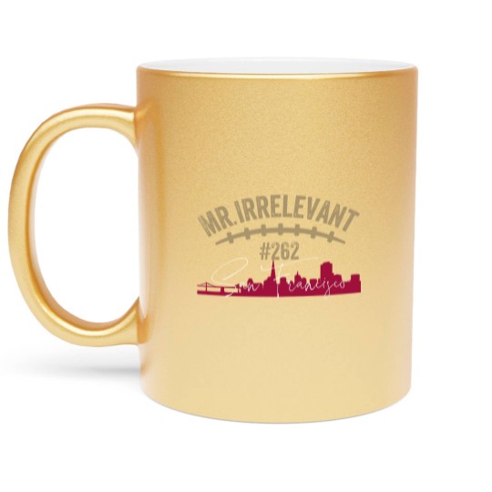 Discover Mr Irrelevant Metallic Mugs, San Francisco Brock Purdy Metallic Mugs