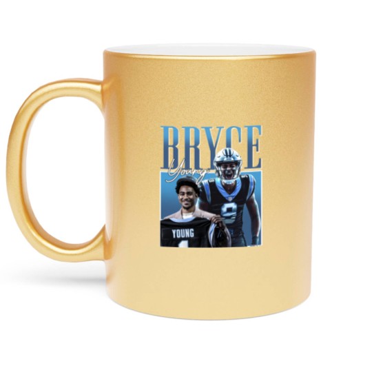 Discover Bryce Young Carolina Panthers Metallic Mugs