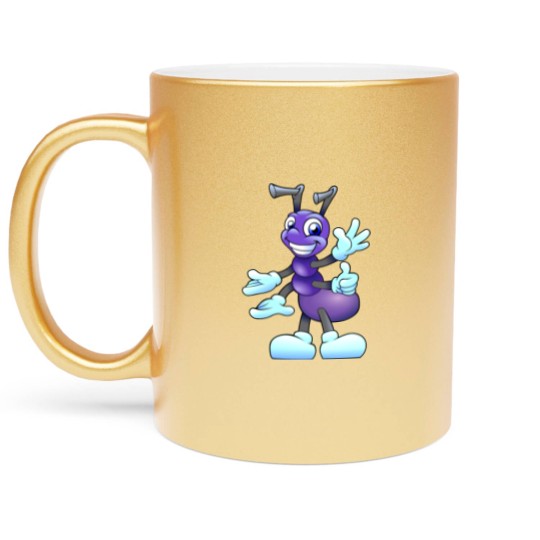 Discover cartoon ant Metallic Mugs