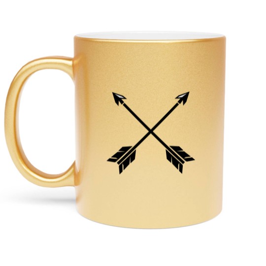 Discover arrows crossed Metallic Mugs