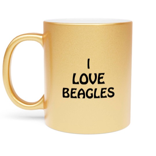 Discover Barry Loves Beagles - Beagles - Metallic Mugs
