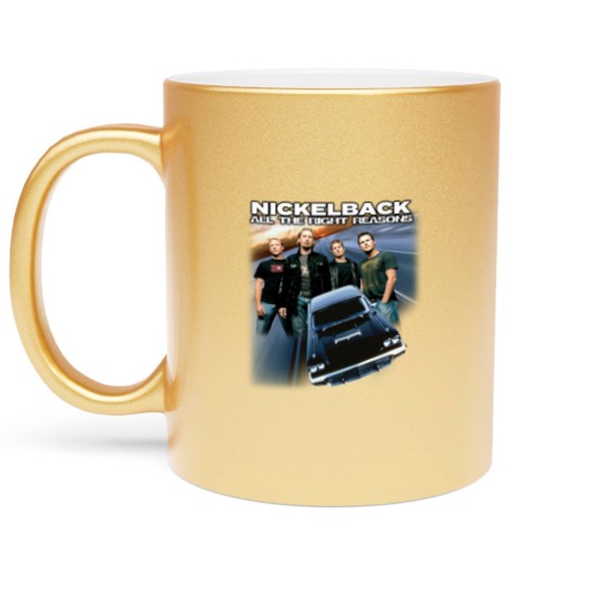 Discover Nickelback Music Metallic Mugs, Vintage Get Rollin' Tour 2023 Tickets Album All the Right Reasons