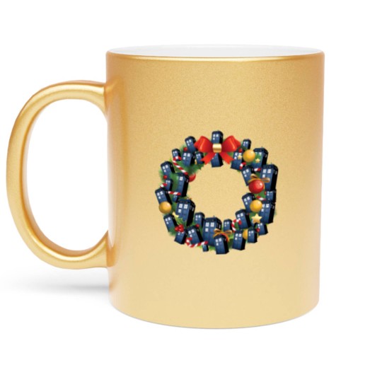 Discover Tardis Doctor Who Multiface Christmas Wreath - Doctor Who - Metallic Mugs