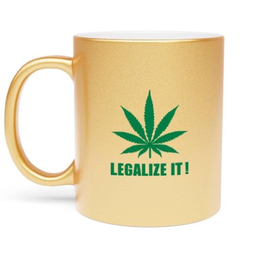 Discover Marijuana Legalize it Metallic Mugs
