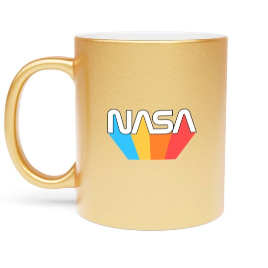 Discover NASA Rainbow Prism Logo Metallic Mugs
