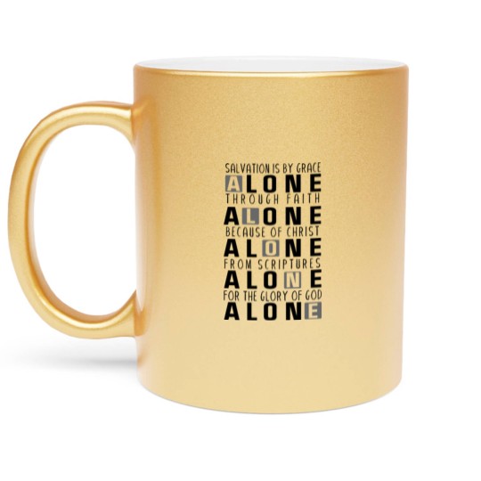 Discover Five Solas Reformation Luther Metallic Mugs