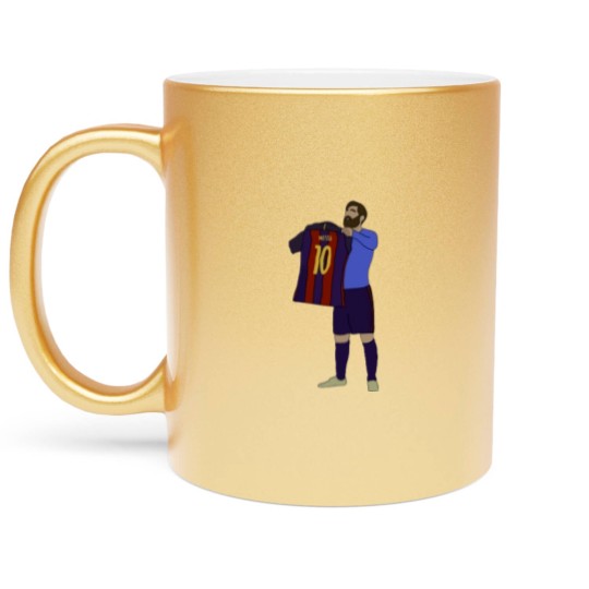 Discover Lionel Messi Barcelona FC Printed Metallic Mugs